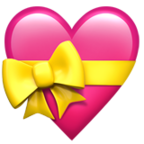 Heart With Ribbon Emoji Apple