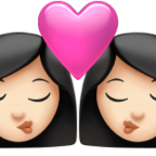 Kiss Woman Woman Emoji Apple