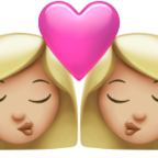 Kiss Woman Woman Emoji Apple