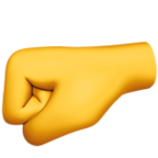Left Facing Fist Emoji Apple