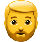 Man Beard Emoji Apple