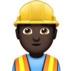 Man Construction Worker Emoji Apple