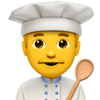 Man Cook Emoji Apple