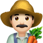 Man Farmer Emoji Apple