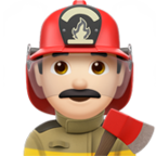 Man Firefighter Emoji Apple
