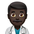 Man Health Worker Emoji Apple