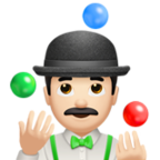 Man Juggling Emoji Apple
