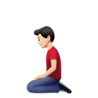 Man Kneeling Emoji Apple