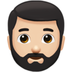 Man Beard Emoji Apple