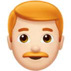 Man Red Hair Emoji Apple