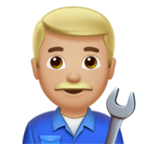 Man Mechanic Emoji Apple