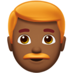 Man Red Hair Emoji Apple