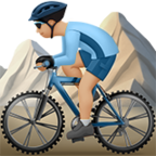 Man Mountain Biking Emoji Apple