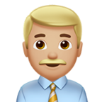 Man Office Worker Emoji Apple