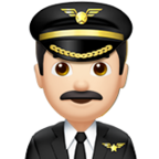Man Pilot Emoji Apple