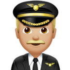 Man Pilot Emoji Apple