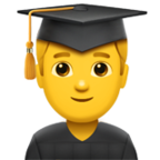 Man Student Emoji Apple