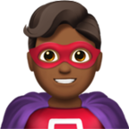 Man Superhero Emoji Apple