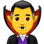 Man Vampire Emoji Apple