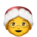 Mrs Claus Emoji Apple