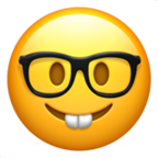 Nerd Face Emoji Apple