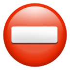 No Entry Emoji Apple
