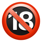 No One Under Eighteen Emoji Apple