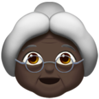 Old Woman Emoji Apple