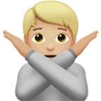 Person Gesturing No Emoji Apple