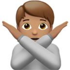 Person Gesturing No Emoji Apple