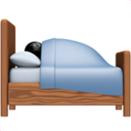 Person In Bed Emoji Apple