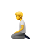 Person Kneeling Emoji Apple