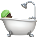 Person Taking Bath Emoji Apple