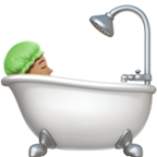 Person Taking Bath Emoji Apple