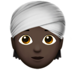 Person Wearing Turban Emoji Apple