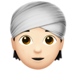 Person Wearing Turban Emoji Apple