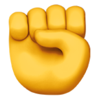Raised Fist Emoji Apple