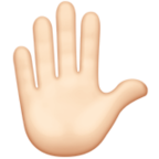 Raised Hand Emoji Apple