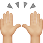 Raising Hands Emoji Apple