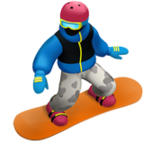 Snowboarder Emoji Apple