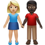 Woman And Man Holding Hands Emoji Apple