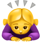 Woman Bowing Emoji Apple
