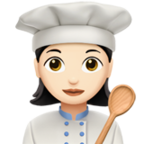 Woman Cook Emoji Apple