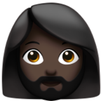 Woman Beard Emoji Apple