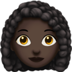 Woman Curly Hair Emoji Apple