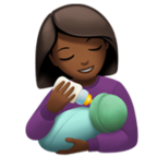 Woman Feeding Baby Emoji Apple