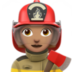 Woman Firefighter Emoji Apple