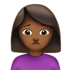 Woman Frowning Emoji Apple