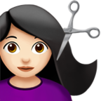 Woman Getting Haircut Emoji Apple