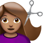 Woman Getting Haircut Emoji Apple